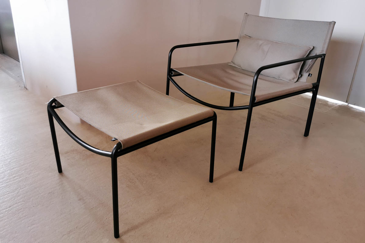 Outdoor-Sessel Pool Lounge inkl. Ottomane von KFF